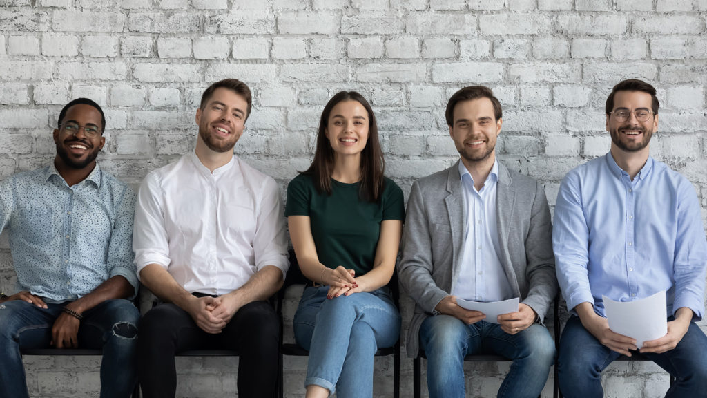 Groupe souriant